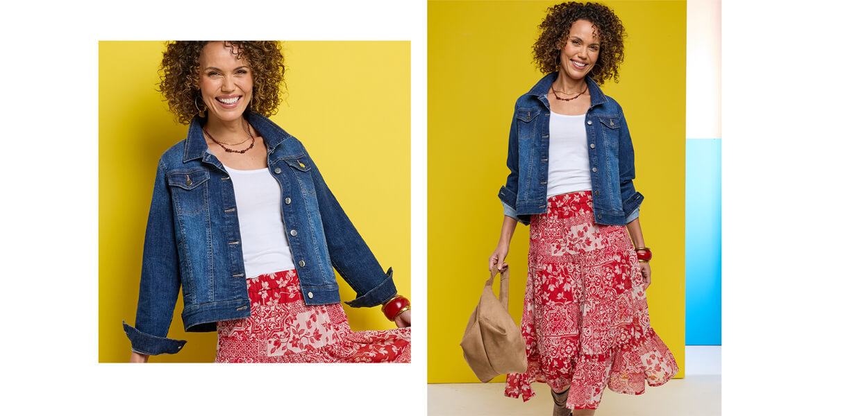 Stretch Cotton Western Style Jacket - LA496